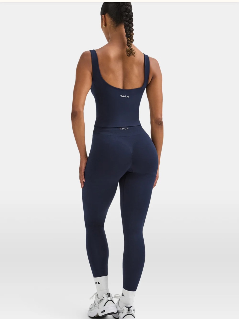 TALA Sculpt Seamless Scrunch Legging in French Navy Marl